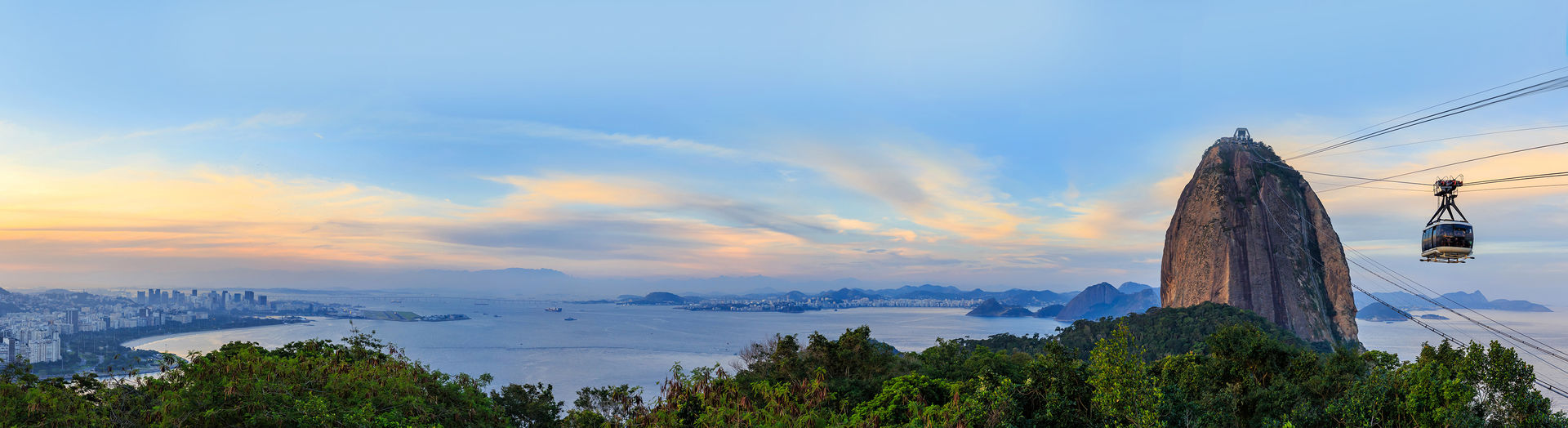 Cable car in Brazil, South America